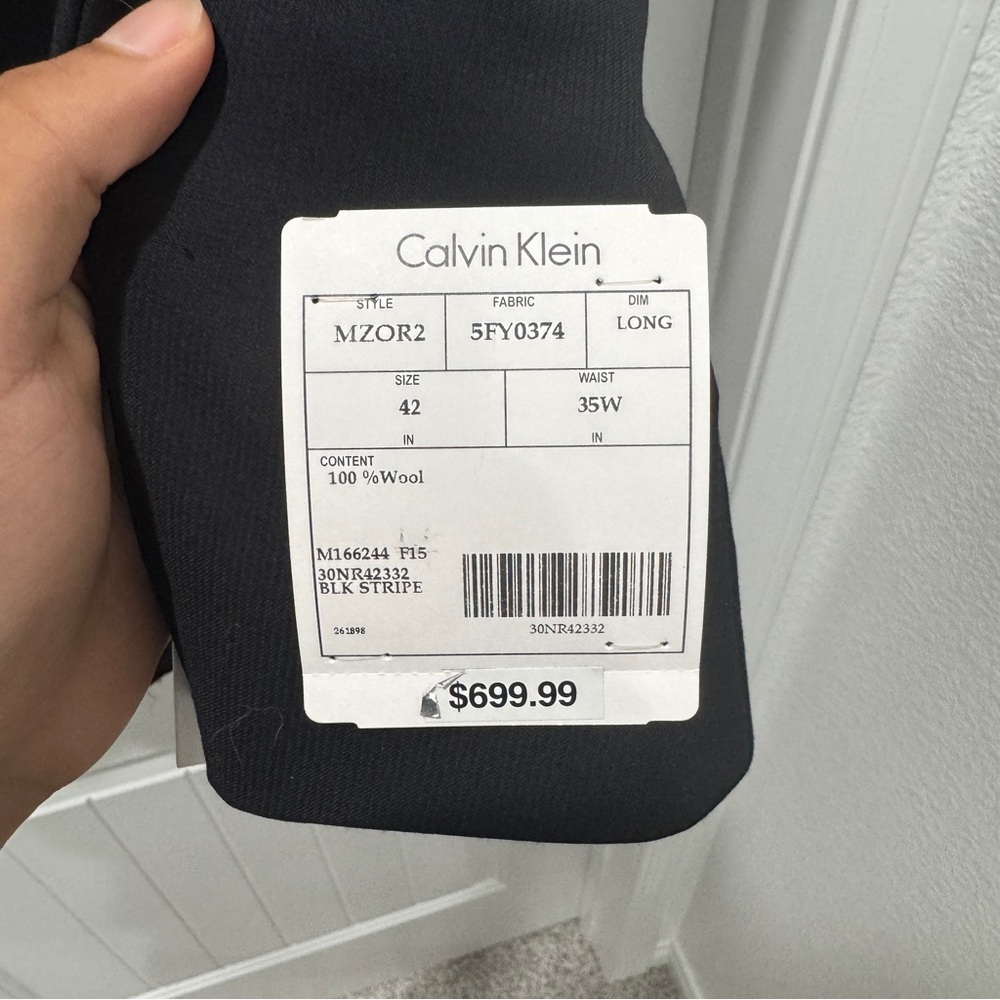 Calvin Klein Black Suit - Picture 4 of 7